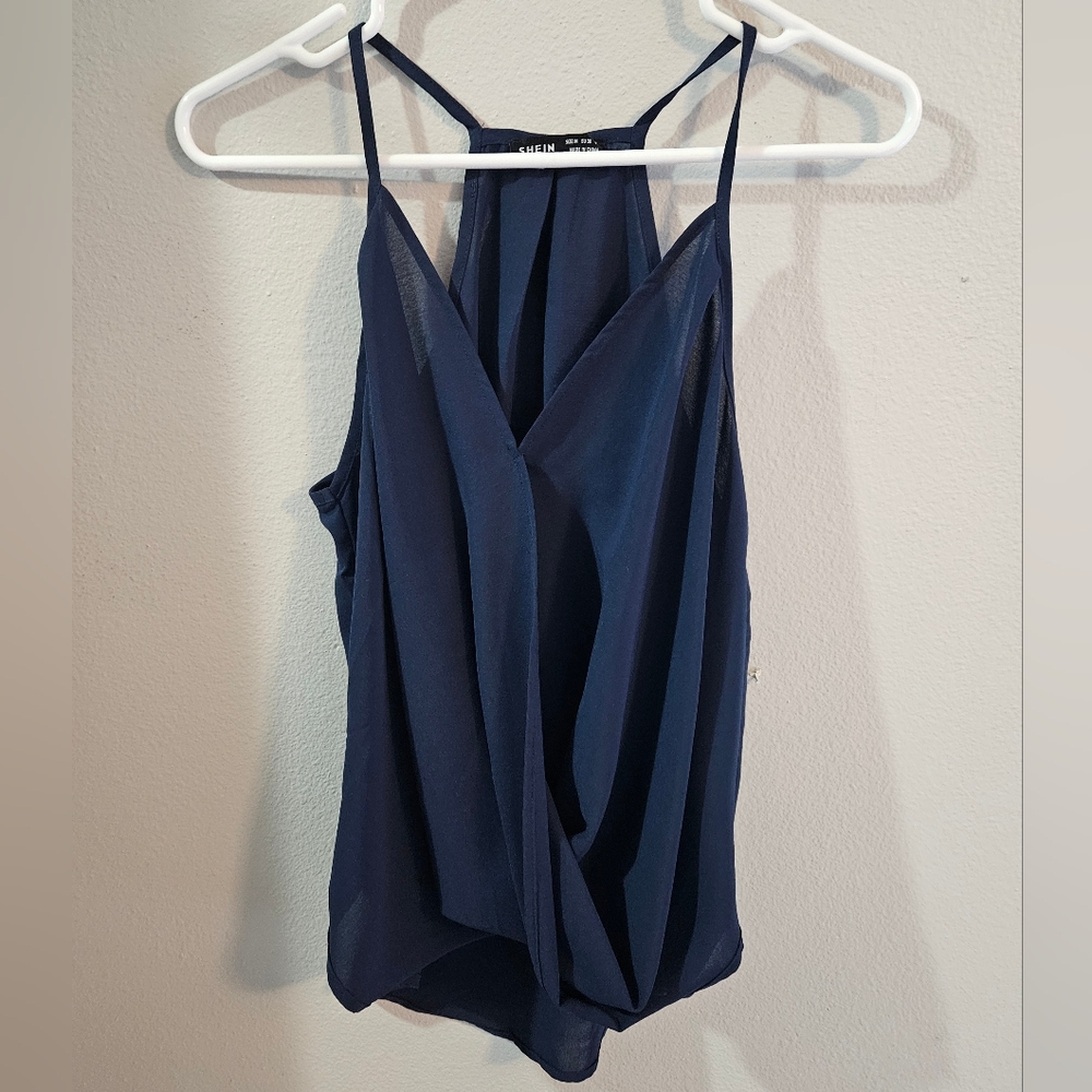 Shein Fold Pleated Cami Tank Top